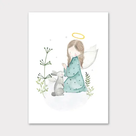 Angelita Celeste Con Conejo