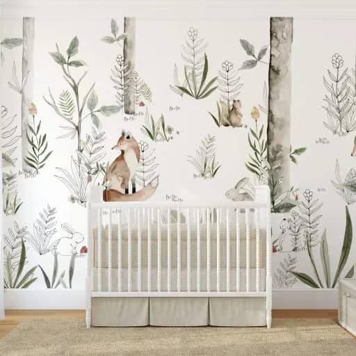 Papel Mural Bosque Zorro 2